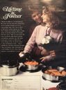 PRINT AD 1979 West Bend Lifetime Cookware Pots Pans - Lifetime Is Forever