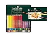 Faber-Castell Set di matite colorate Polychromos per artisti, in 24 colori, con custodia in metallo, codice: 110024, Einzeln, 120er Metalletui, 1