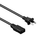 KONKIN BOO 8ft 2-Prong Square AC Power Cord Cable Lead for Roland Rhodes Synthesizer Keyboard VK-1000 MK-80