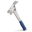 ESTWING AL-PRO Aluminum Framing Hammer - 14 oz Straight Rip Claw with Smooth Face & Shock Reduction Grip - ALBL, Blue
