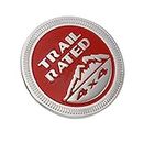 THE ADVENTURE GARAGE 3D Trail Rated Sticker (Red) Size: 7 x 7 x 2.2 cm