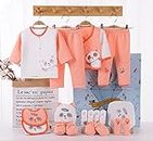 Newborn Gift Set for Baby Boys and Baby Girls | 18 Piece Newborn Cloths and Accessories Set | Fits Newborn to 12 Months, Orange