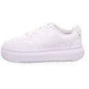 Nike Femme Court Vision Alta Women's Shoes, White/White-White, 39 EU