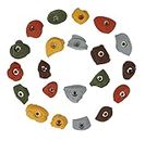 Atomik Climbing Holds 21 Classic Pack Bolt Ons, Perfect for Home or Gym Rock Climbing Walls, Earth Tones