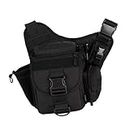divinezon Multi-Pockets Molle Shoulder Bag/Messenger Bag for Outdoor | 30 X 30 X 16 cm | Black