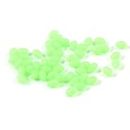 Ruilogod 50 x Verde Verde Soft Plastic Luminus Blow Blow Branelli da pesca da 3,8 mm Dia