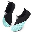 TOAVI Water Shoes Barefoot Skin Shoes Quick-Dry Water Shoe for Swim Beach Yoga Diving Non-Slip Aqua Water Shoe, Sand Socks, Swimming Shoes, River, Pool, Diving Shoes Lake or Surf (38/39, Sky Blue)