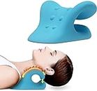 Foam Neck Stretcher for Neck Pain Relief, Neck & Shoulder Relaxer Cervical Traction Device Pillow for TMJ Pain Relief Muscle Relax Cervical Spine Alignment Acupressure Chiropractic Pillow