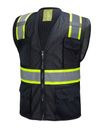 Black Two Tones Safety Vest ,With Multi-Pocket Tool