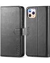 TUCCH Case for iPhone 11 Pro Max (6.5"), Magnetic Wallet Folding Case with[Auto Wake Sleep][RFID Blocking] Card Slots Shockproof TPU, PU Leather Stand Folio Compatible with iPhone 11 Pro Max, Black