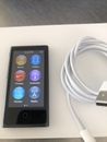 Apple iPod nano 7th Generation Slate (16 GB). NEW BATTERY. FLAWLESS SCREEN V10