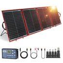 Pannello solare portatile pieghevole 200W + caricabatterie 12V 20A per batteria auto/powerstation