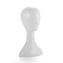 40cm Plastic Female Mannequin Wig Hat Scarf Manikin Head Model Display Stand 3 Color (White)