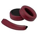 Geekria Earpad Replacement for Sony MDR-XB950BT MDR-XB950N1 MDR-XB950B1 MDR-XB950AP MDR-XB950/H Headphone Ear Pad and Headband Pad/Ear Cushion + Headband Cushion/Repair Parts Suit (Dark Red)