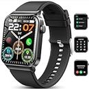 Reloj Inteligente Hombre Mujer, 1.85" HD Smartwatch con Llamada Bluetooth, Smart Watch Pulsómetro/Monitor de Sueño/SpO2, 113 Modos Deportivos Reloj, Impermeable IP68 Pulsera Actividad para Android iOS