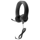 Auriculares HamiltonBuhl Kids negros teléfono flexible TRRS con micrófono de cuello de ganso