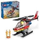 LEGO City Fire Rescue Helicopter Building Set 60411(85 Pieces)