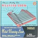 Pepperell Weaving Loom Retro Craft Kit, Red, 1 Count (Pack of 1)