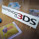 Letrero coleccionable grande grabado con logotipo de Nintendo 3DS videojuego arte de pared arte