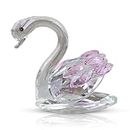 Crystu Feng Shui Glass Duck Vastu Items for Home for Money, Glass Swan/Duck Showpiece, Duck for Good Luck and Prosperity