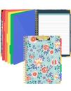 Spiral Clipboard Folio with Refillable Lined Notepad for Letter...