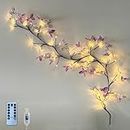XINXIANLIAN Willow Vine Light with LED Butterfly Flower Indoor Wall Tree Lights Artificial Plants Tree Branches Lights 5.6 FT 8 Modes Flexible Enchanted Christmas Decoration (Warm White)