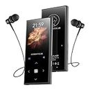 AUDIOCULAR M21 32GB Portable Mp3 Music Player Bluetooth, 2.4" Screen, Touch Button, Video Playback, Built-in Speaker, Voice Recording Function Mini HiFi Lossless Digital Audio Player (32GB - Black)