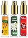 Parag Fragrances Mysore Sandal/Jasmine/Ruh Gulab Combo Pack of Long Lasting Perfume 8ml x 3 pc Total 24ml Perfume Spray For Men and Women