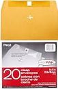 Mead Mailing Envelopes, Clasp Closure, 9" X 12", All-Purpose 24-lb Paper, Brown Kraft Material, 20 per Box (76020)