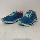 Zapatos para correr para mujer Asics Gel-Nimbus 19 azul naranja T750N talla 8,5
