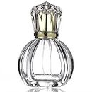 Homeyes 50ML 1.7 OZ Refillable Atomizer Spray Glass Empty Perfume Bottles for Travel