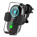 Fresh Fab Finds 15W Fast Charge Car Wireless Phone Charger & Air Vent Mount - Fits iPhone 13/12 Pro Max - Black