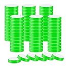 600pcs Neon Wristbands, Green Paper Party Bracelets, Adhesive Waterproof Disposable Paper Bracelets Wristbands Kids Adults for Events Party Festivals Concerts and Fairs