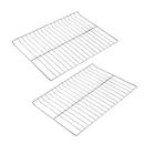 Allstare 2Pcs WB48T10095 Oven Rack Replacement Parts for GE Stove Oven Parts WB48K5019 Oven Shelf for GE Range Oven Parts 23 3/4" x 17 3/8" GE Hotpoint Oven Wire Rack 304 Stainless Steel Rack-Flat