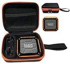 Getgear Wireless Speaker Case for Klein Tools AEPJS1 Wireless Speaker, Customized Compartment for Speaker and Cord Separately, Strong Light Weight case with Wrist Strap