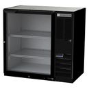 Beverage Air BB36HC-1-G-B Hydrocarbon Series 36" Bar Refrigerator - 1 Swinging Glass Door, Black, 115v, Self-Contained