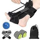 Plantar Fasciitis Relief Night Splint, ZIKO Upgraded Foot Drop Orthotic Brace Ankle Braces for Men Women, Adjustable Night Splint for Plantar Fasciitis Arch Foot Pain, Heel Pain, Achilles Tendonitis Support