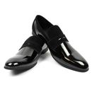  New Men's Black Tuxedo Slip On Patent Suede Details Dress Shoes Bradley By AZAR