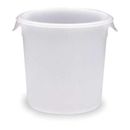 RUBBERMAID COMMERCIAL FG572100WHT Round Storage Container, 4 qt