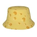 321 Sun Hat Motif De Fromage Jaune Unisex Chapeau Bob Imprimé Chapeaux De Soleil De Plage Doux Chapeau De Pêcheur pour Randonnée Adultes Outdoor