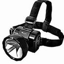 GlowBase Rechargeable Headlight with 180 Azimuth Adjustment Lightweight Head lamp, Rechargeable Headlamp Long Range Feature for Farmers, Fishing, Camping, Hiking, Trekking, Cycling, Running, Caving