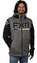 FXR Mens Helium Ride Softshell Jacket Grey Heather/Black DWR HydrX Waterproof - X-Large