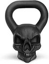 Yes4All Skull Kettlebell, Skeleton Cast Iron Powder Coated Kettlebells Great for Dumbbell Weights Exercises, Push up, Handle Grip Strength Training Equipment - 25 lb