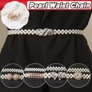 Women's Bead Chain Belt Pearl Waist Chain Dress Decorative Belt Waistband 8C