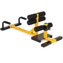 3-in-1 Sissy Squat Ab Workout Home Gym Sit-up Machine - Color: Yellow