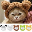 Love Cat Clothing Warmer Bärenhut Katze Verstellbare weiche Kopfbedeckung für 