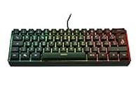 Surefire Kingpin X1 60% Gaming Teclado Italiano Gaming Multimedia Keyboard Pequeño y Móvil Teclado RGB con Iluminación, 25 Teclas Anti-Ghosting, Diseño Italiano QWERTY