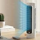 Bladeless Tower Fan Desk Air Cooler, Portable Quiet Office Fan with 3 Speed Adjustment, Electric Standing Tower Fan Floor Fan for Bedroom Indoor Office and Home Use Open Box Deals Warehouse Sale