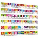Alphabet Line ABC Number 0-20 Colors and Shapes Wall Decorations for Pre-School Kindergarten Elementary Classroom Nursery Homeschool