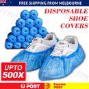 100-500x Disposable Plastic Shoe Covers Rain Overshoe Protector Waterproof AUS